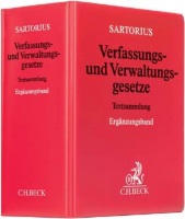Sartorius Verfassungs- und Verwaltungsgesetze Ergänzungsband mit Fortsetzungsbezug