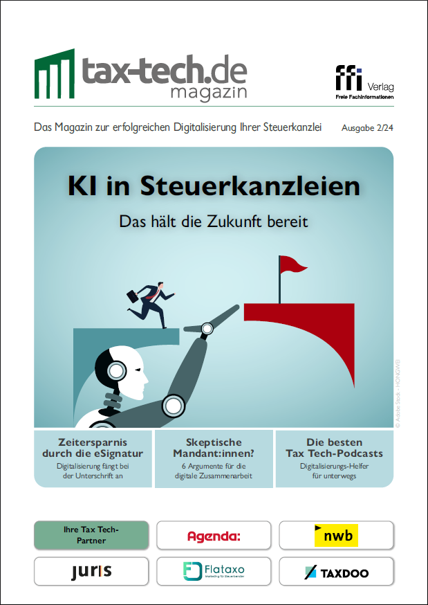 Ausgabe 2/24 erschienen: Das Magazin zur erfolgreichen Digitalisierung Ihrer Steuerkanzlei