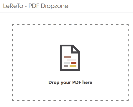 PDF Dropzone LeReTo