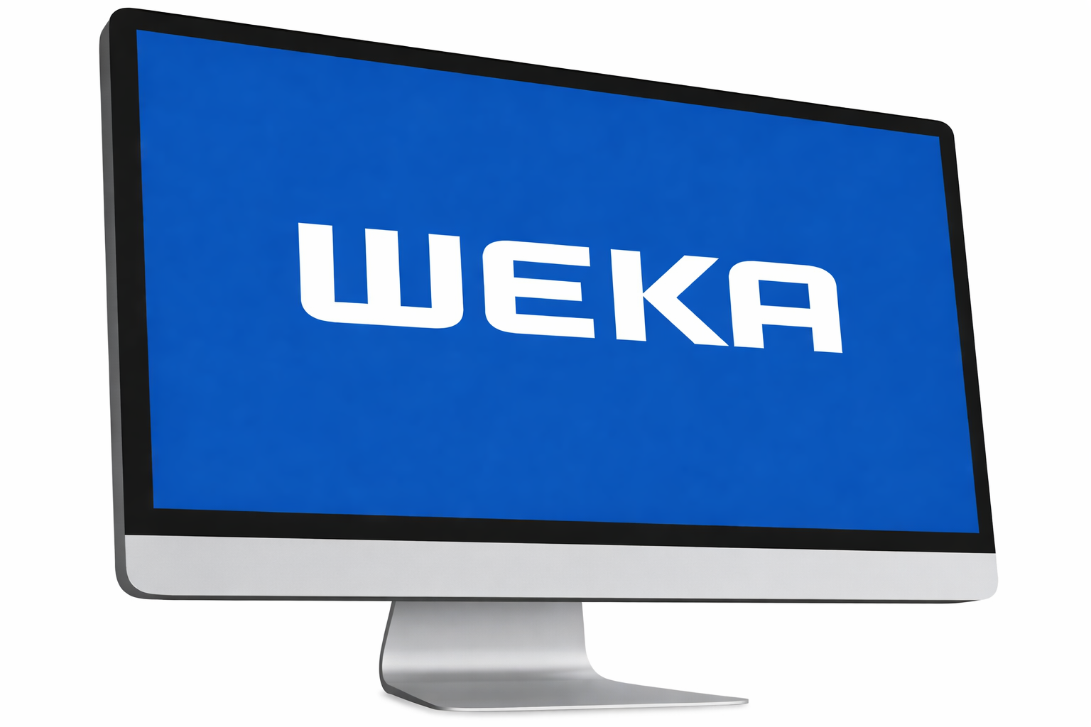 WEKA Logo auf einem Monitor