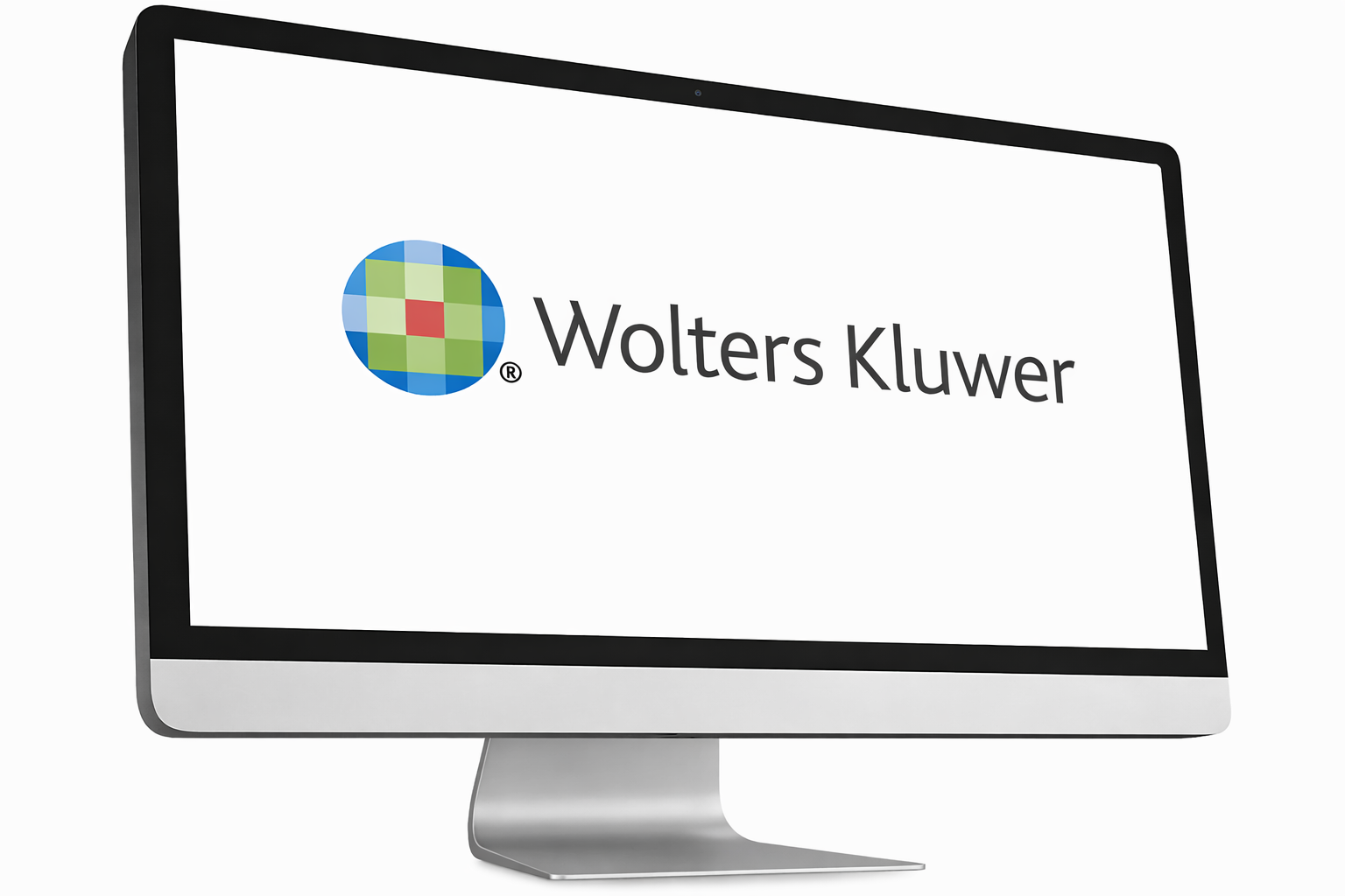 Wolters Kluwer Logo auf einem Monitor