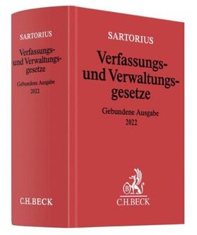 Sartorius Verfassungs- und Verwaltungsgesetze gebundene Ausgabe