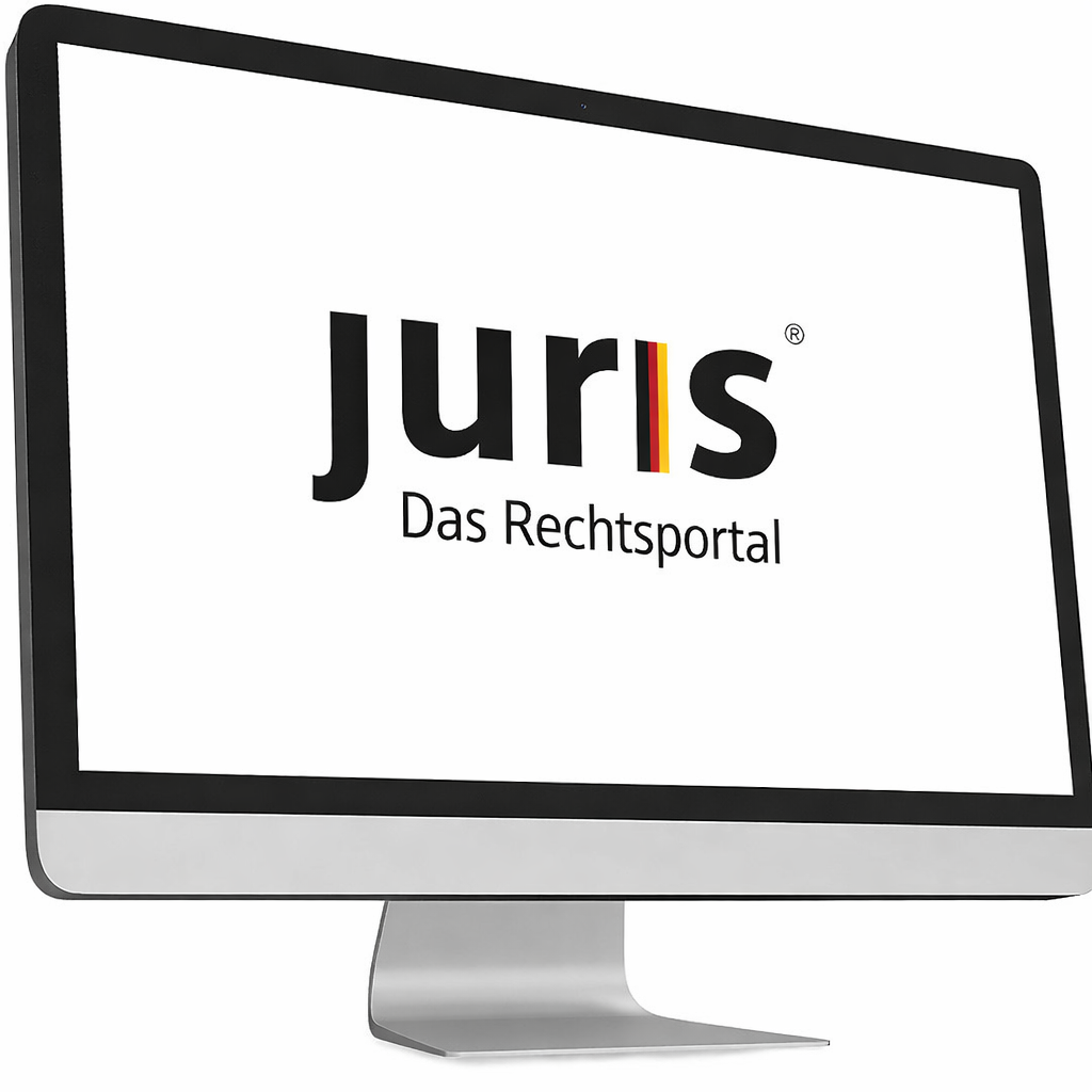 juris auf einem Monitor